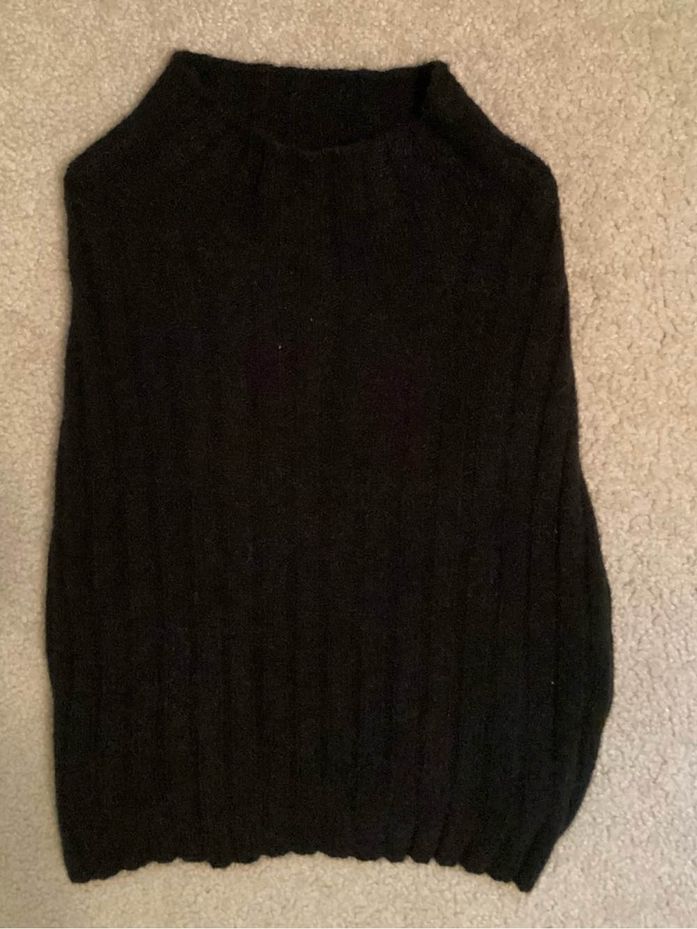 Cotton Candy LA Ladies Black Ribbed Pullover Extra Long Sleeve Sweater Size L